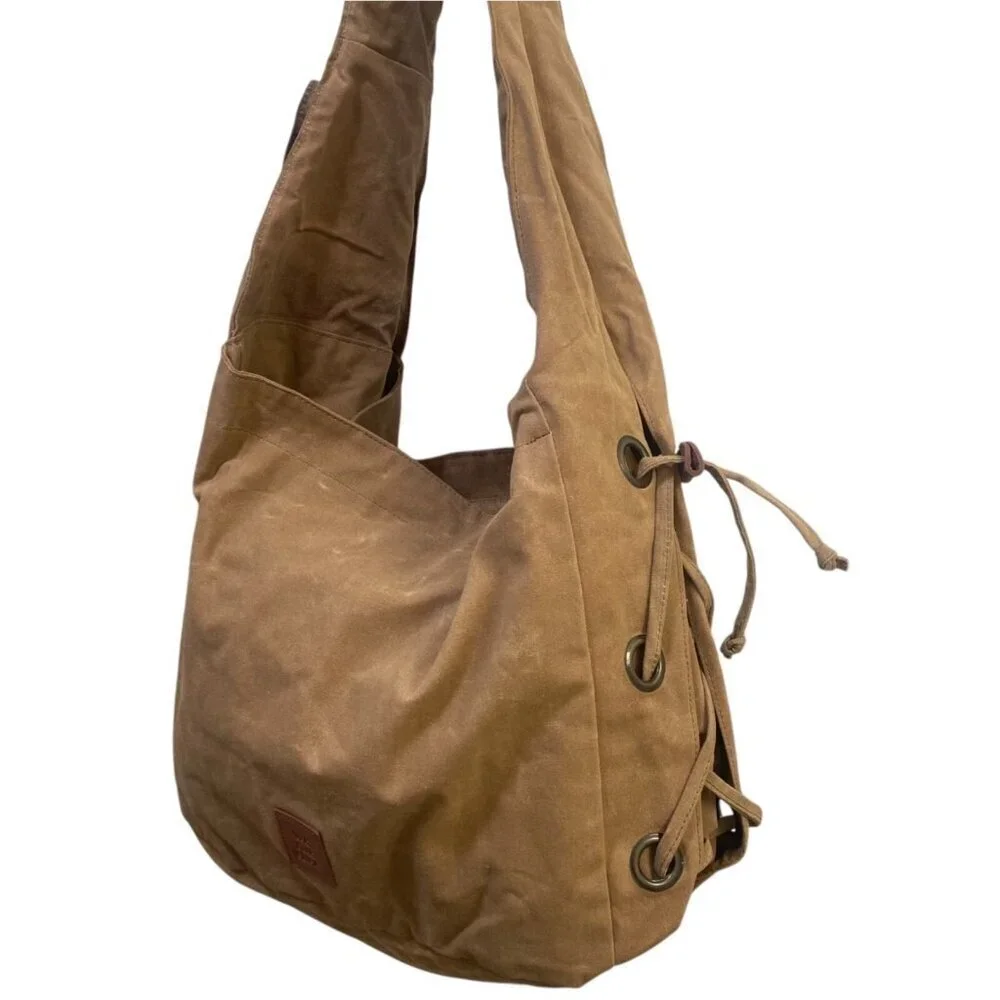 NEW Urban Outfitters WTF Maverick Tote Bag in Tawny Tan